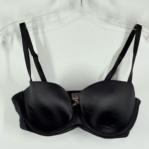 Victoria’s Secret balconet padded underwire black bra size 34D